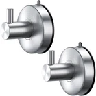 Dgyb Suction Cup Hooks For Shower Set Of 2 Brushed Nickel Towel Bathro New. Price: $20.92.