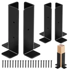 4PCS Adjustable Post Anchor Brackets Kit, Fit 1.5X1.5, 2X2, 2X4, 4X4 Black New. Price: $23.51.