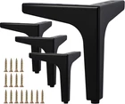 Vane 5 Inch Metal Furniture Legs, Set Of 4 - Modern Diamond Triangle Black New. Price: $38.99.