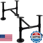 Itvexeme 16IN Height Width 43IN Length Industrial Pipe Table Leg Set, New. Price: $101.40.