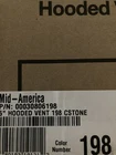 Mid America 6" Hooded Vent For Insulated Siding Cstone Color 00030806198 New. Price: $7.00.