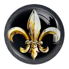 Djrow Fleur De Lis Art 4 Pcs Cabinet Knobs Drawer Kitchen Mm, BLACK09 New. Price: $24.51.