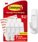 Command 5 Lb Large Utility Hooks, 7 12 Strips, Damage-free Hanging Wal New. Price: $18.08.