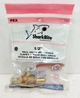 Sharkbite 24612LFA 1/2" Brass Barb Shut Off Ball Valve With Drain New. Price: $9.99.