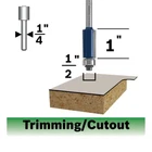 Router 2-1/2" 1" Bosch Bits 1/4 In Carbide 85266MC New. Price: $24.60.