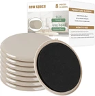 Sliders For Carpet, 8 Pcs 5" Round Moving Furniture, Heav New. Price: $23.22.