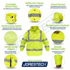 Safety Reflective Green Hi-vis Raincoat Hood Jorestech New. Price: $37.00.