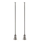 Signature Hardware Deck Mount Tub Supply Lines W/ Cross Stops Brushed Nickel Open. Price: $79.99.
