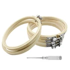 Biaungdo 6 Pieces 4 Inch Embroidery Hoops, Round Wood New. Price: $13.72.