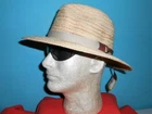 New Dorfman Pacific Safari Sun Panama Fedora Straw Hat Size S/m Msp $49.99 Sr. Price: $22.99.