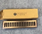 Signature Hardware Geometric Floor Register Oil Rubbed Bronze 2X14 Inch Vent Open. Price: $23.99.