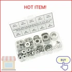 Mcmaske 360PCS #2 To 7/16" 304(18-8) Stainless Steel Sae Flat Washers Assortment New. Price: $17.28.