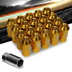 J2 Aluminum Gold Open Knurled End Acorn M12 X 1.50 24MM OD/44MM Lug Nuts New. Price: $49.99.
