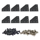 Forrcky 8SETS Black Series Connector 1010 Aluminum Extrusion New. Price: $41.11.