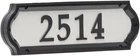 Products Nite Bright Address Sign, 16" X 4.5", Black Numbers White Reflective Ba New. Price: $53.38.