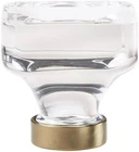 Amerock BP36653 Crystal Champagne Glacio 1-3/8" Square Cabinet Knob New. Price: $13.17.