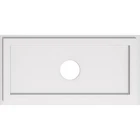 Ekena Millwork CMP28X14RE-04000 Rectangle Architectural Grade Pvc Contemporary New. Price: $98.37.