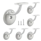 6 Pcs Satin Nickel Heavy Duty Handrail Bracket Stairway Support New. Price: $40.81.