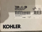 Kohler Devonshire Brushed Nickel Two Handle Roman Tub Faucet Open. Price: $220.00.