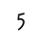 Deltana RNZ45 In. House Numbers Zinc Die-cast Black (set Of 10) (5) New. Price: $19.32.