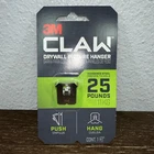 3M Claw Drywall Picture Hanger Holds 25 Lbs New & Sealed. Price: $11.77.