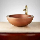 Signature Hardware SH129890CO Burgan 18 Double-wall Vessel Sink Copper Open. Price: $220.92.