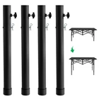 4 Pack Folding Leg Extenders, Risers For Tables, Metal St... New. Price: $35.99.