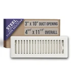 Fits 3X10 10X3 Duct Opening Floor Register With Louvered Design By Handua New. Price: $8.39.