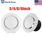 Hon&guan 4-8 Inch Adjustable Soffit Air Vent Grille Cover Round Ceiling Diffuser New. Price: $10.21.