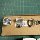8 Badgley Mischka Faceted Round Crystal Drawer Knob Set Cabinet Door Pull Luxury New. Price: $35.00.