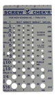 Ruelle Screw Chek'r Sae/inch Size Gauge No. 1-5/16 1/8" Heavy Steel... New. Price: $34.33.