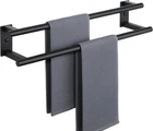 Alise Matte Black 24 Inch Double Wall Mount Towel Bar Stainless Steel Bathroom New. Price: $34.99.