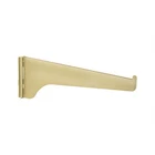 Knape & Vogt 180BR 10" Brass Shelf Brackets White New. Price: $19.99.