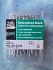 Hillman 40934 Phillips Head 50 Galvanized Deck Screws 8 X New. Price: $12.99.