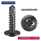Wensilon (300PCS)#8 3/4" For Sheet Metal Self-tapping Screws 410 Black Stainless New. Price: $17.55.