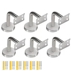 6 Pack Stainless Steel Handrail Brackets, Curved For Round ... New. Price: $31.74.