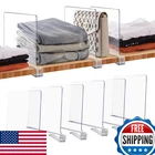 Joy Decor 6 Pack Clear Acrylic Shelf Dividers Closet Organizer Adjustable Storag New. Price: $53.83.