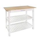 Casual Home Kitchen Island With Solid American Hardwood Top, Natural/white, 4... New. Price: $183.51.