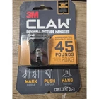 3M Claw Drywall Picture Hangers Holds 45 Pounds Count Spot Markers Push New. Price: $5.20.