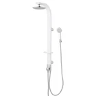 Signature Hardwaretilley Outdoor Panel With Hand Shower- White Open. Price: $130.00.