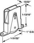 Prime-line 111952 Aluminum/nylon Roller Assembly Dia. X 1/4 In. For Doors New. Price: $10.46.