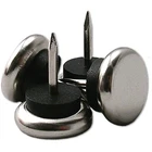 Furniture Glides,nail-on Cushioned,nickel Metal BASE,1.25-IN.,4-PK. F31920TV New. Price: $12.18.