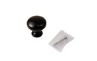 10PC-PACK Stanley Taiwan 38MM Round Cabinet Knobs Enamel Backed Black Brand. Price: $17.67.