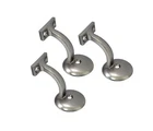 Qcaa Heavy Duty Zinc Die Cast Handrail Bracket, Brushed Satin Nickel, 3 Pack,... New. Price: $33.17.