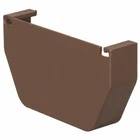 Gutter End Cap, Contemporary, Vinyl, Brown, 5-IN. T1511 New. Price: $12.55.