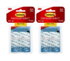 Command Mini Hooks Clear 18-HOOK Value Pack Damage-free Hanging Of 2 New. Price: $9.50.