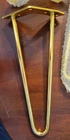 Orgerphy Gold Hairpin Furniture Legs Set Of 4 12" Table W/ Screws Open. Price: $45.00.