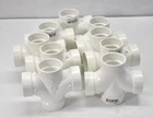 Of 9 Charlotte Pipe Pvc Double Sanitary Tees White Schedule 40 00428 0800HA New. Price: $45.49.