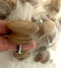 Buy 4-20 Knobs Cabinet Cupboard Dresser Drawer Pull Wooden Screw Set Of 6 New. Price: $10.07.