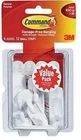 3M Command Value Pack 6 Small Hooks 12 Adhesive Strips Lbs 17002-VP New. Price: $12.44.